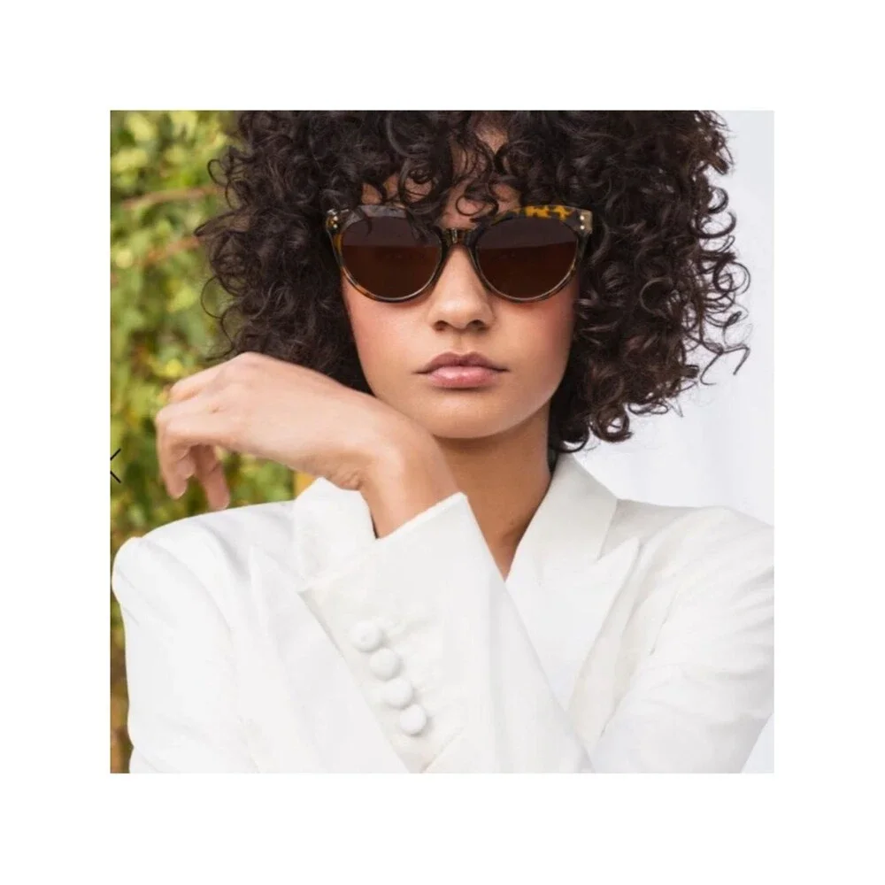 NEW Saint Owen X Curateur WYLDE Tortoise Shell Sunglasses with Faux Leather Case